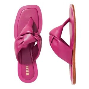 Maeve Leather Knotted Pink Sandals Size‎ 6